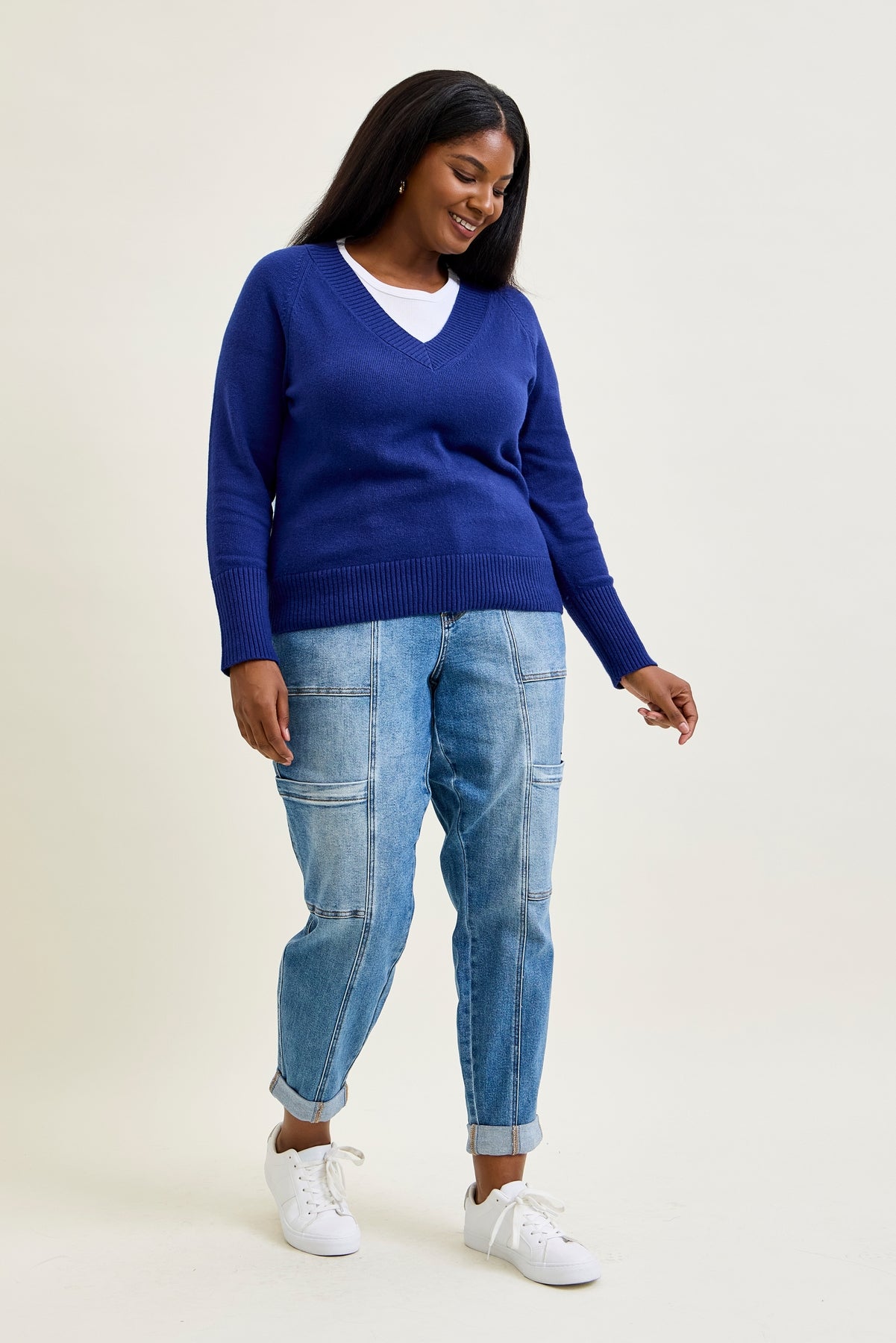Darlene High Rise Cuffed Cargo Jogger - PLUS