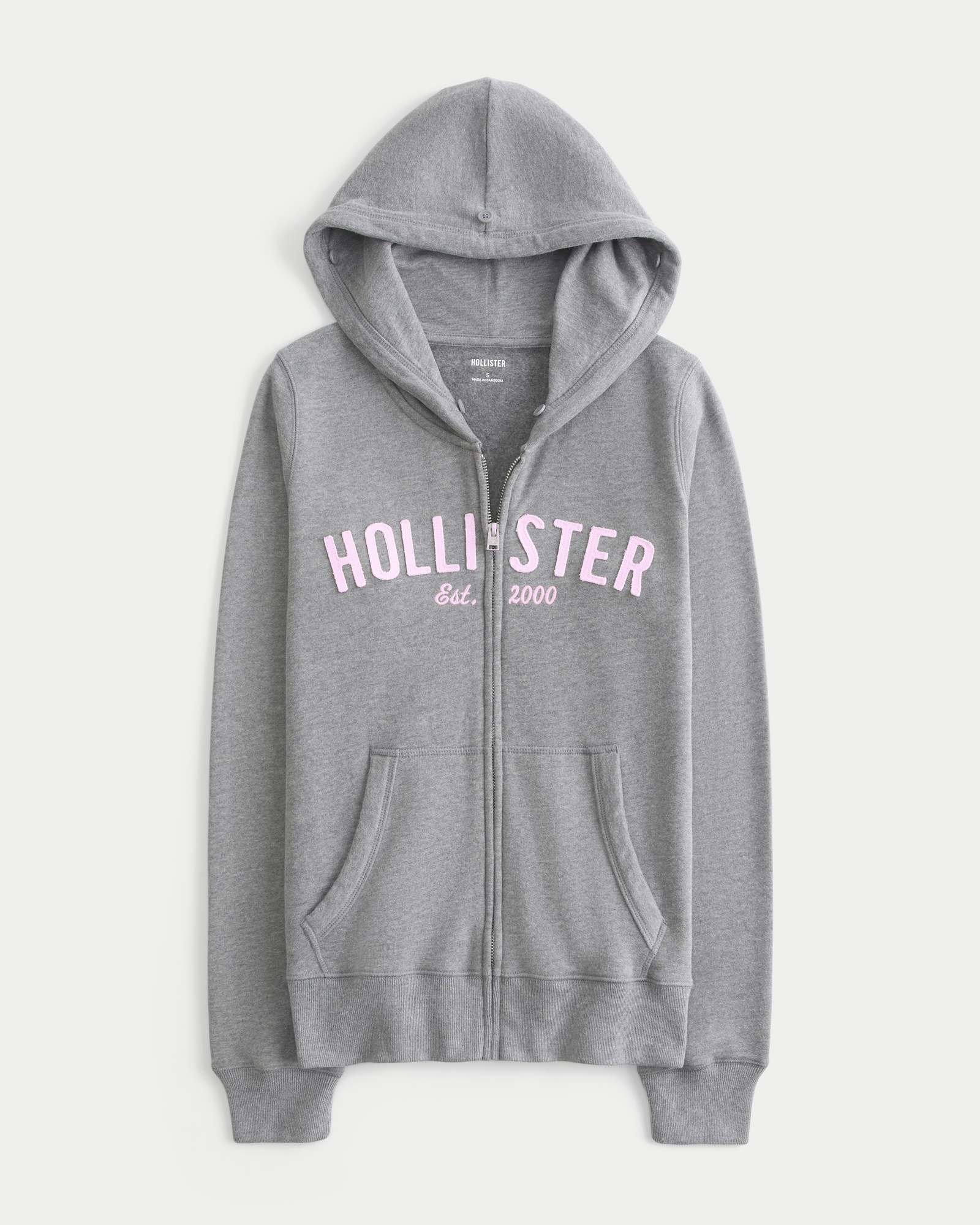 Faux Fur Trim Zip-Up Hoodie