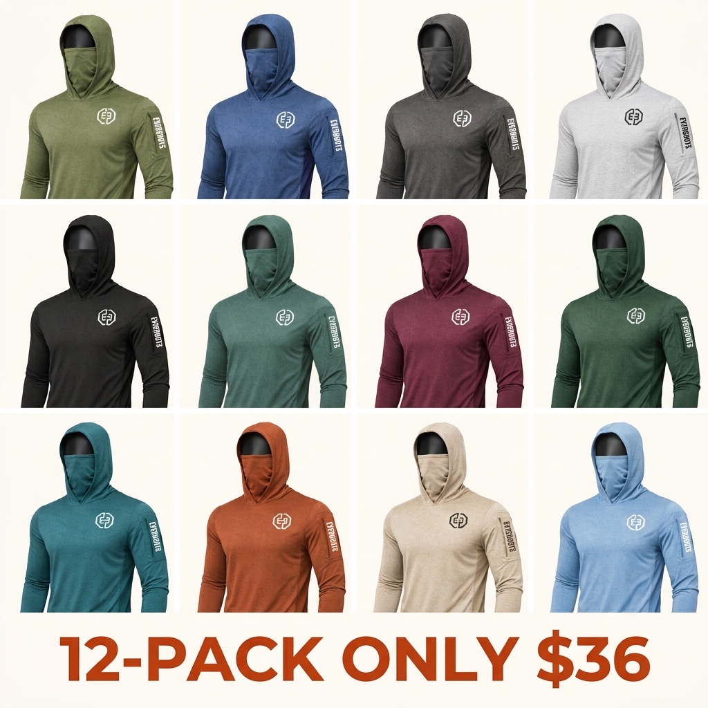 Men's UPF 50+ Long-Sleeve Sun-Protection Hoodie