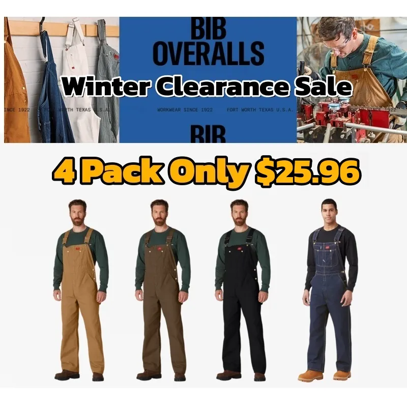 🔥Last Day Promotion!🏆DCS Men's product sells best first 🔥Classic Bib Overalls