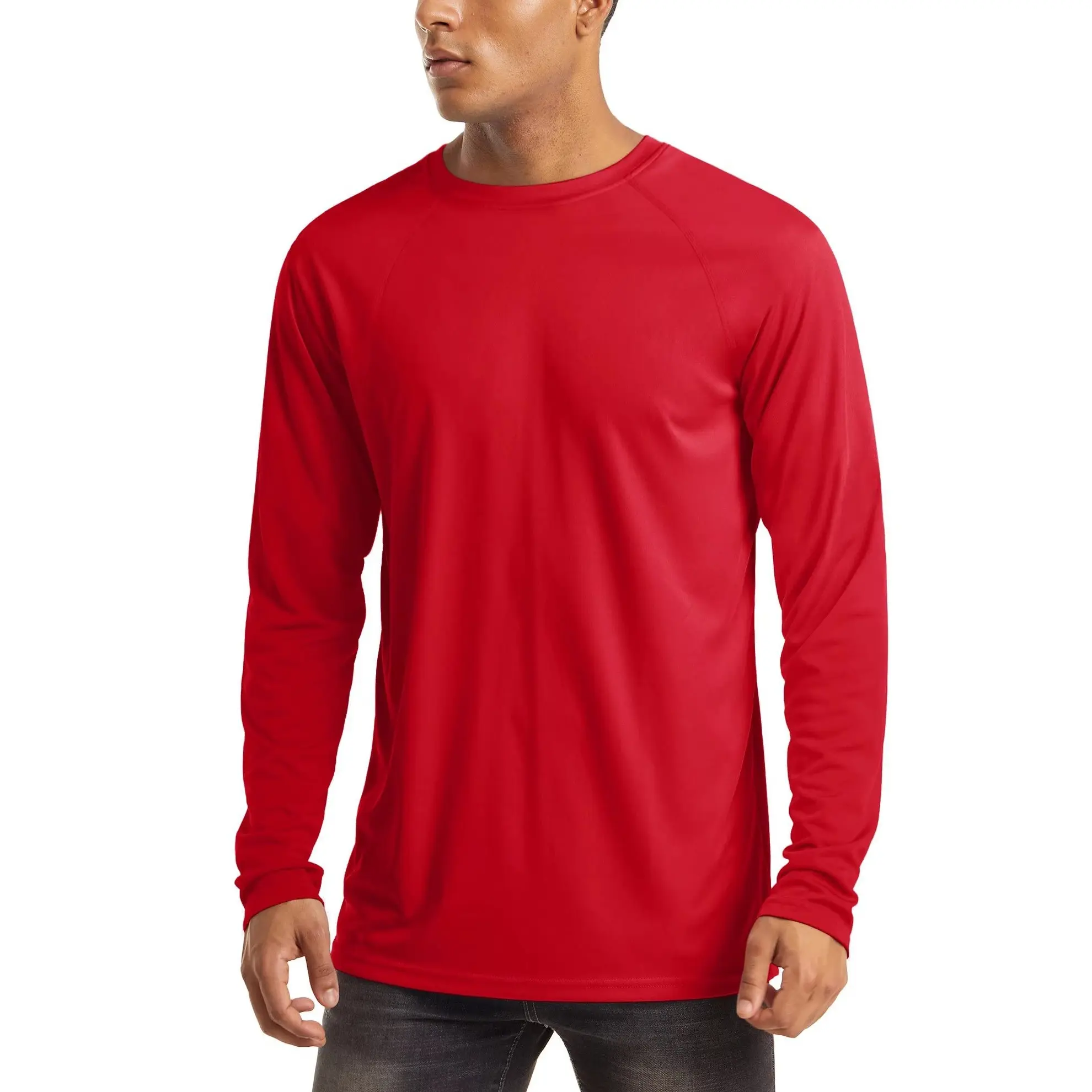 Men's UPF 50+ Long Sleeves Shirts Quick Dry Lightweight Summer Sportswear Tops for Swimming