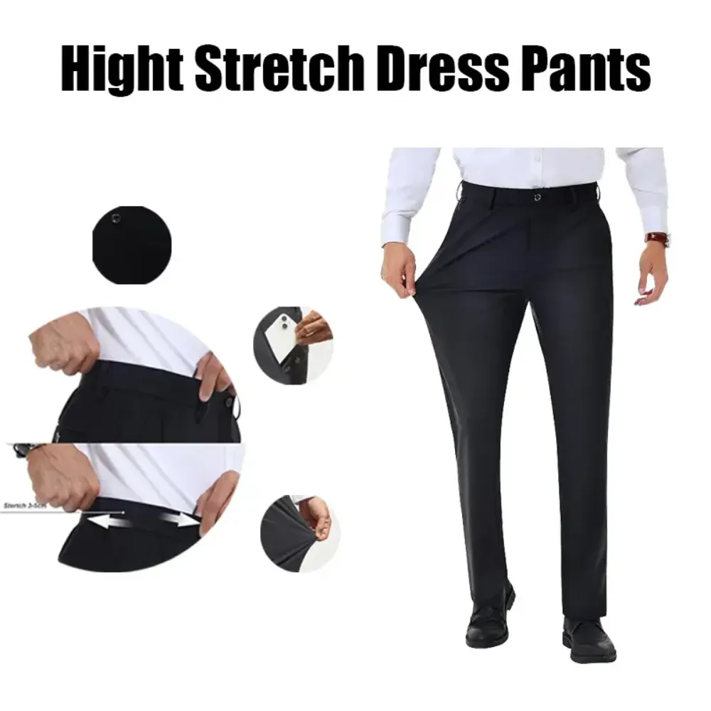 Men's Stretch Dress Pants No Iron Golf Pants