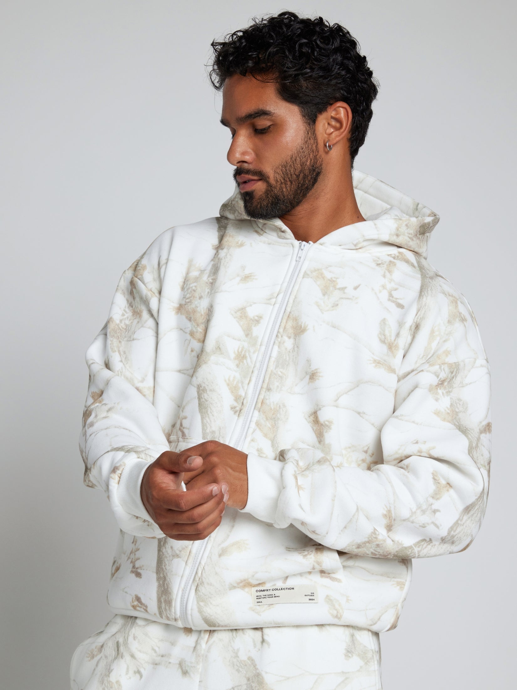 Camo Zip Hoodie