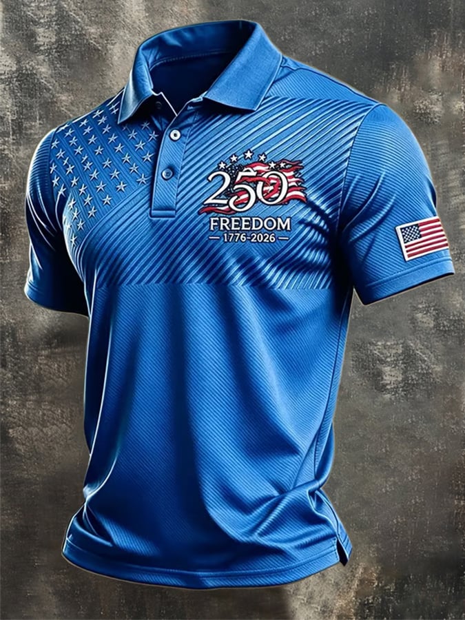 Men's U.S. 250th Anniversary Printed Polo Shirt