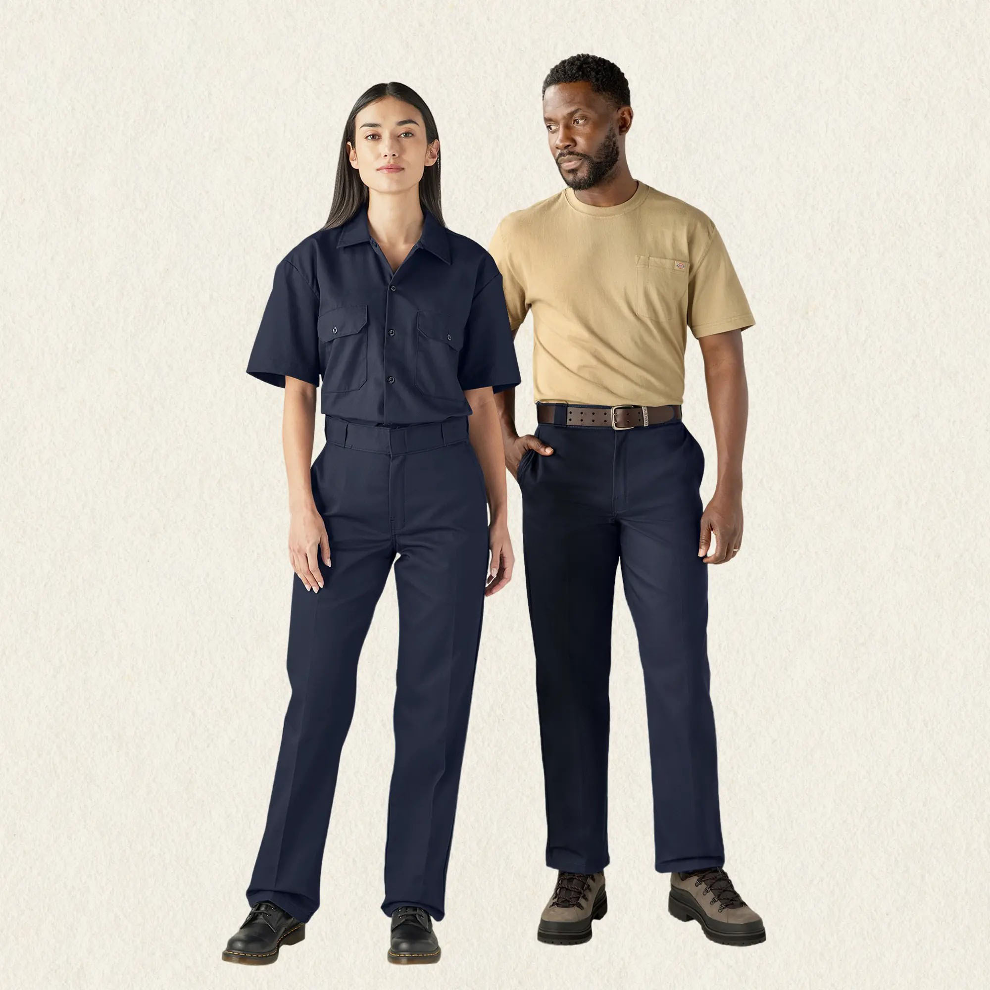 Classic Straight Fit Work Pants – Wrinkle-Resistant, Durable & Easy Care