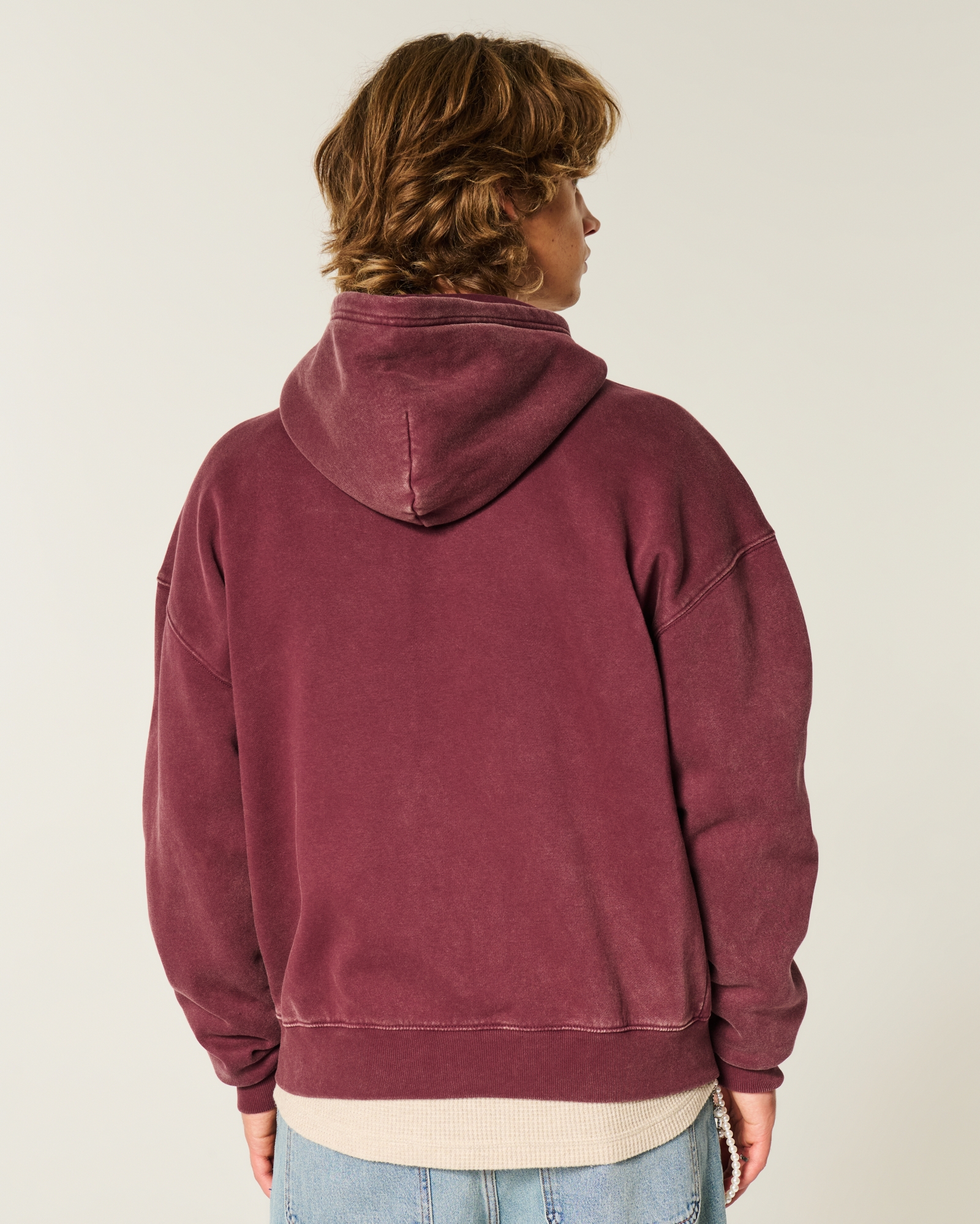 Boxy Zip-Up Hoodie