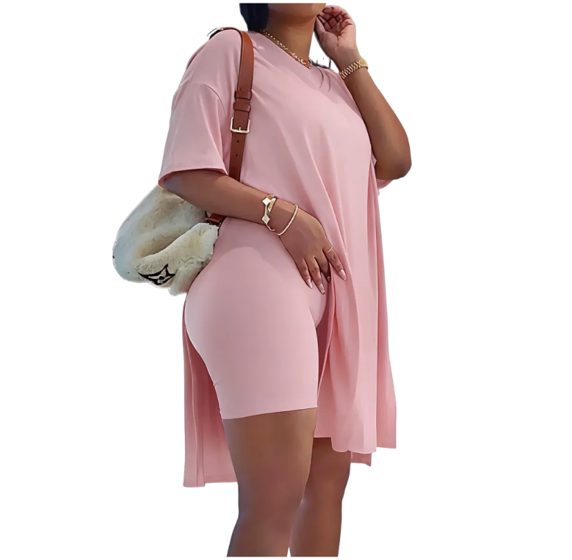 Women's Spring Summer Hooded Top & Lounge Pants Set