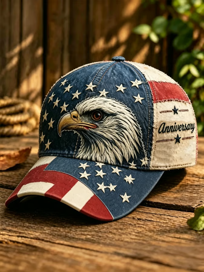 Unisex 250th Anniversary Eagle-Print Hat