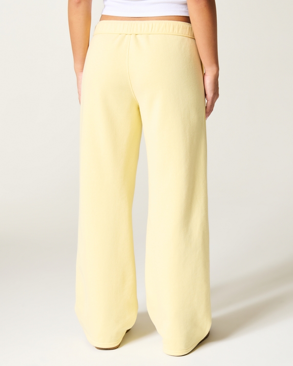 Hollister Feel Good Wide-Leg Logo Graphic Sweatpants