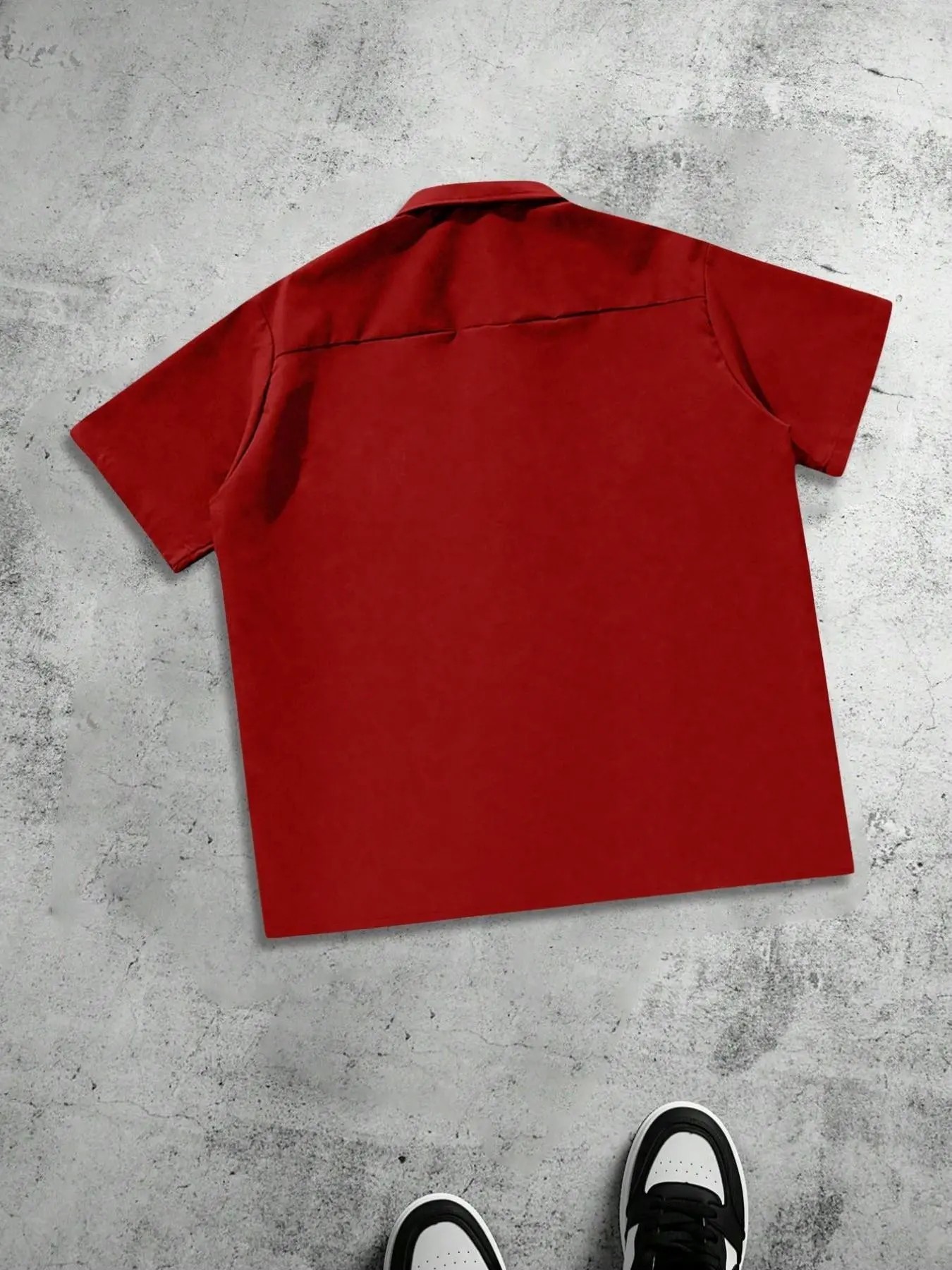 Men's Plus Size Casual Loose Fit Work Shirt, Button Front, Square Short Sleeve, Multiple Pockets, Urban Style, Perfect Gift