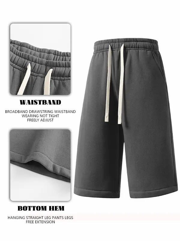 Men's Solid Pocket Waist Shorts
