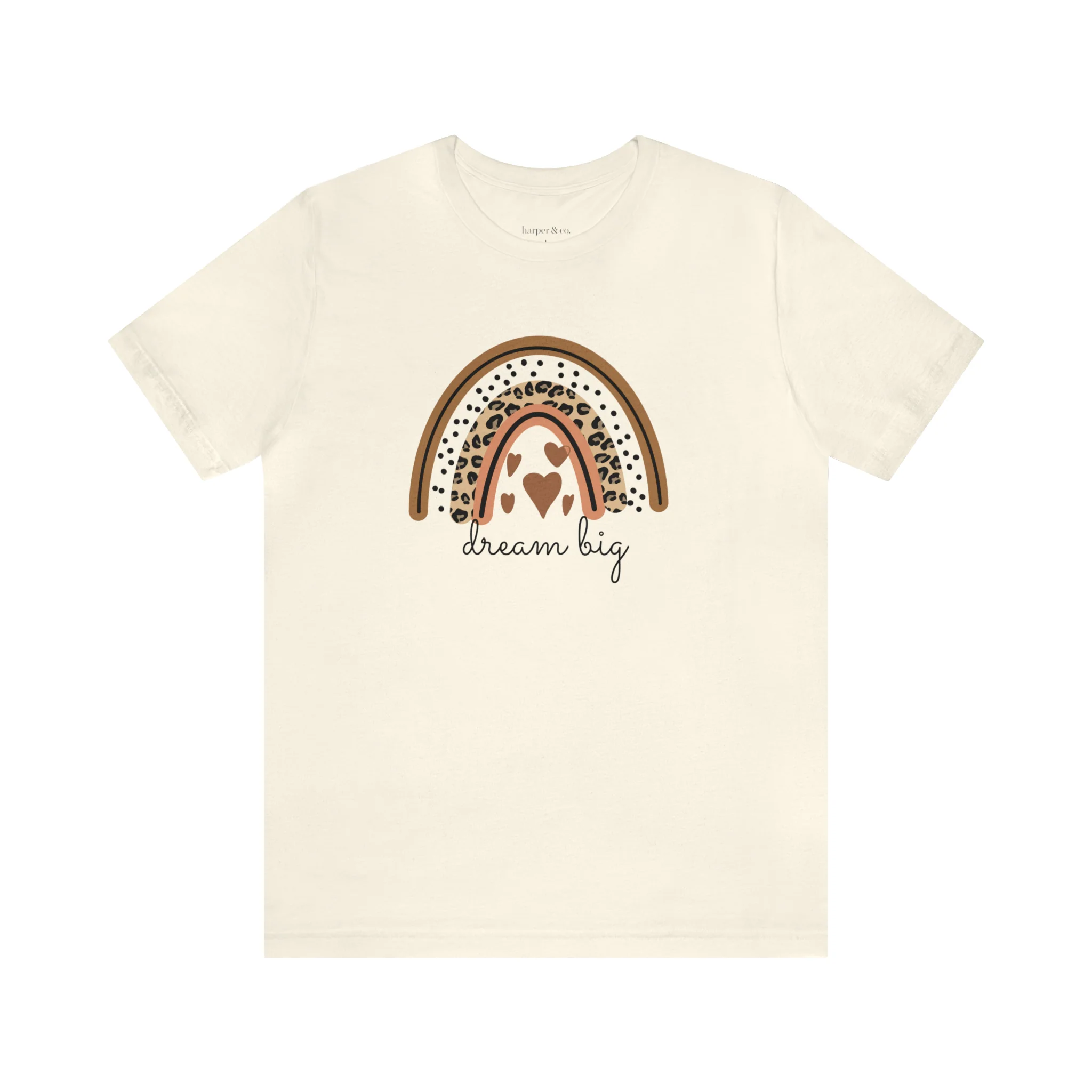 Dream Big Boho Rainbow Unisex Jersey Short Sleeve Tee