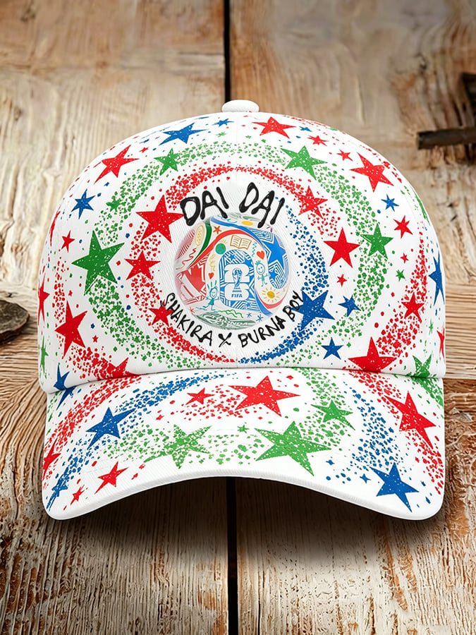 Men's and Women's Football World Cup Printed Baseball Cap