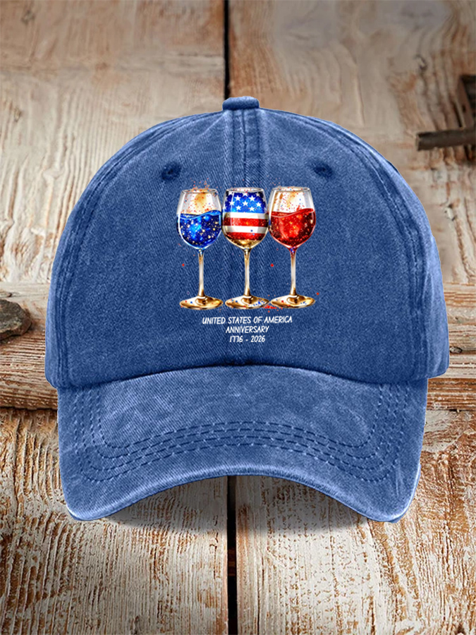 USA 250th Anniversary  Printed Casual Hat