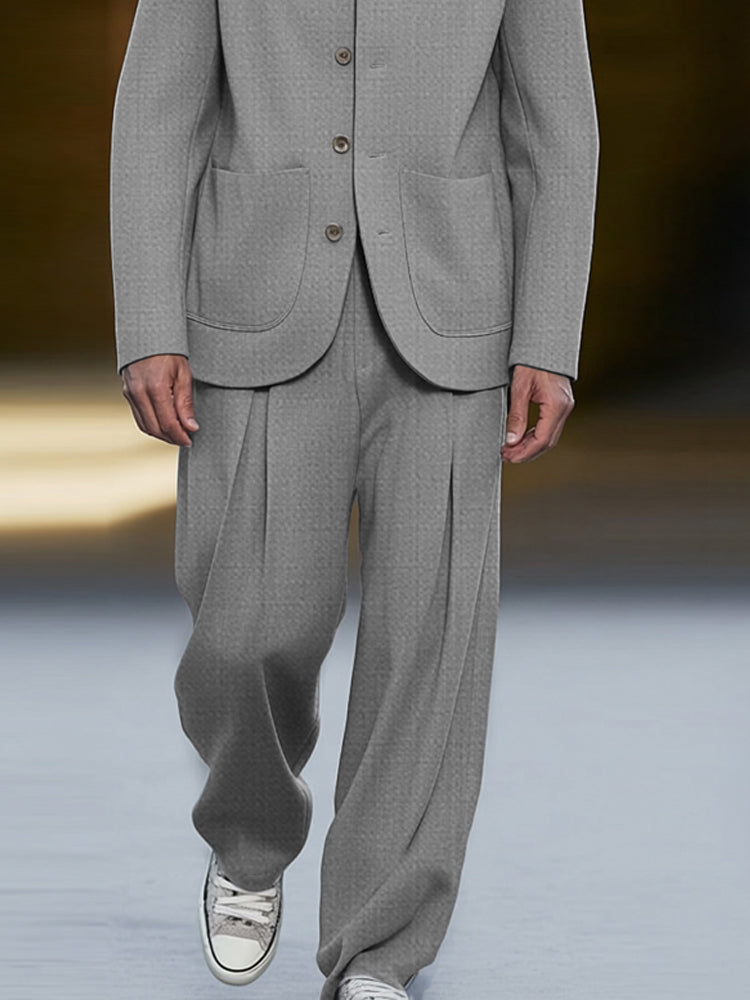 Modern Smart Casual Thin Suit Set