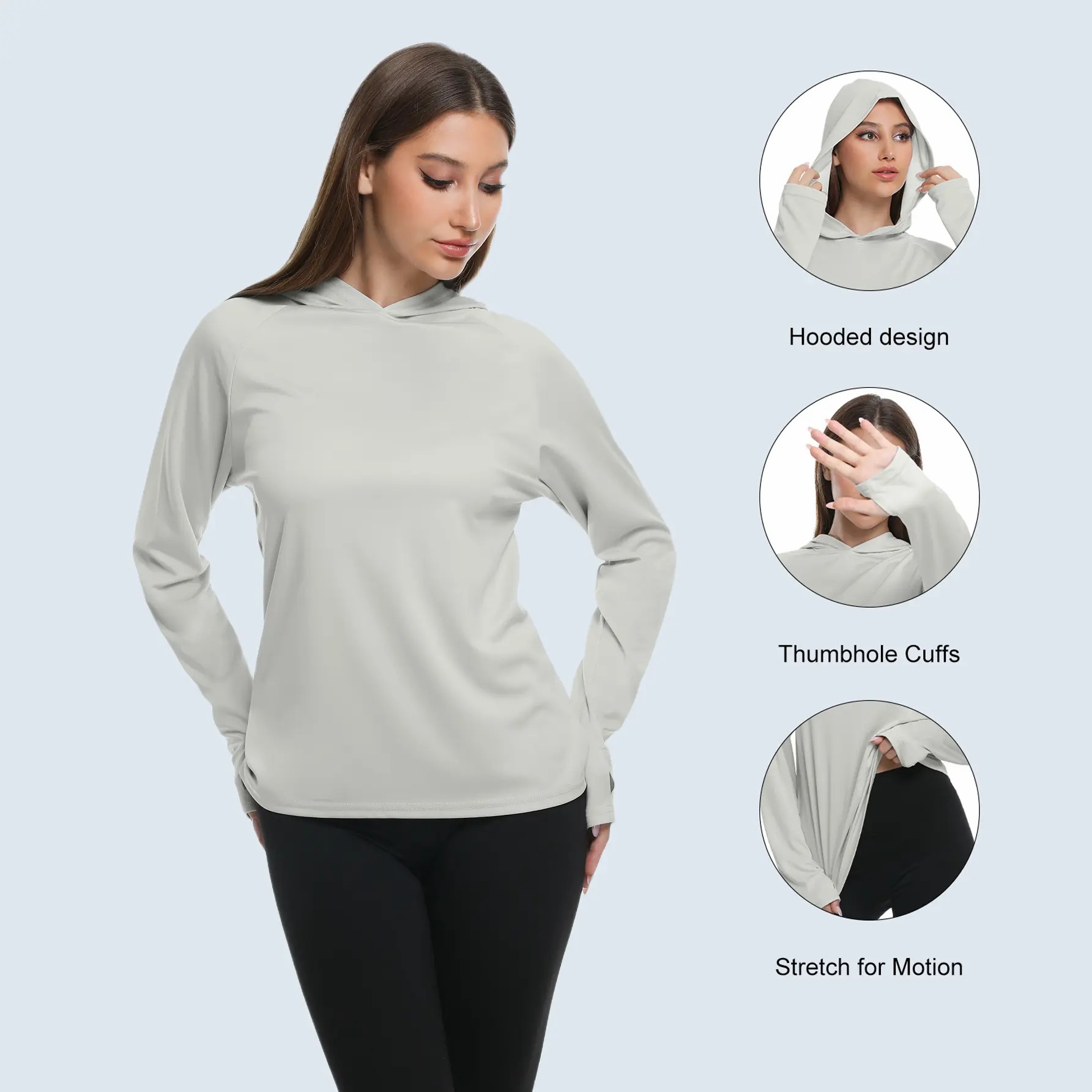 🏃 Women's 5-Pack Lightweight Workout Long Sleeve Tops