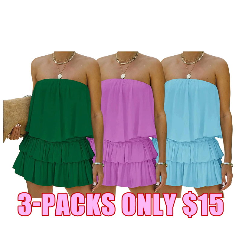 🌸 Off-Shoulder Smocked Romper