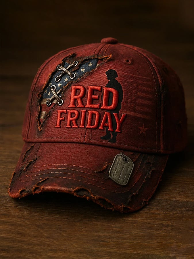 Unisex Red Friday Printed Casual Hat