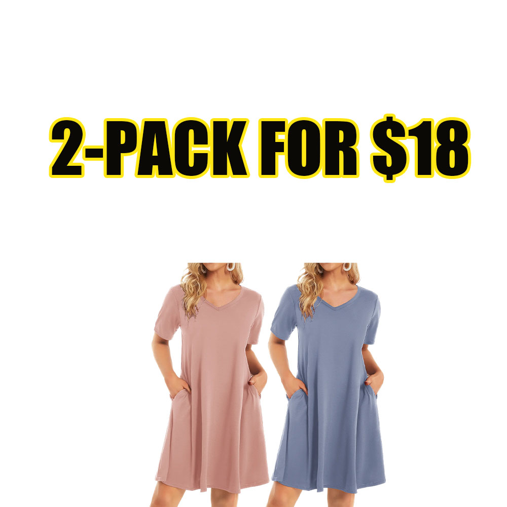 Women's Everyday Comfort Pocket Lounge Dress