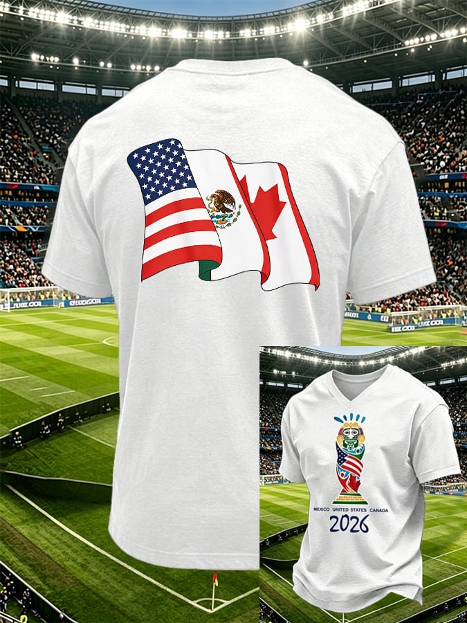 Men's Football Lovers Print Short-Sleeve T-Shirt