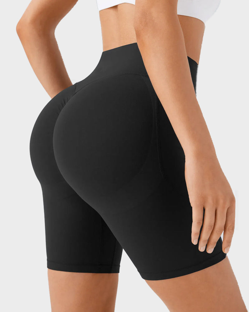 Tummy Control Butt-Lifting Training Shorts with Pockets – 7
