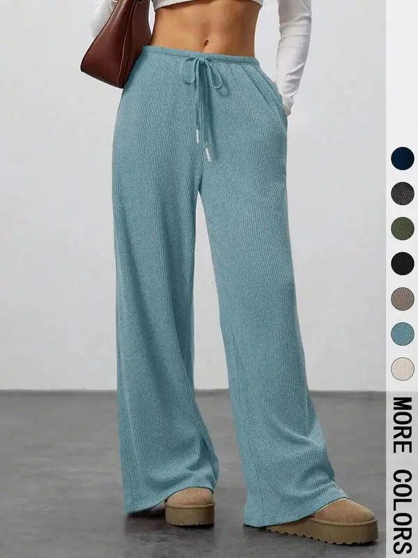High Waist Wide Leg Jogger Pants – Casual & Comfortable Everyday Wear