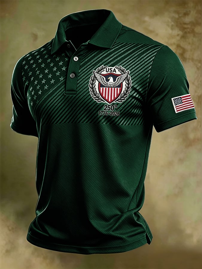 Men's U.S. 250th Anniversary Printed Polo Shirt