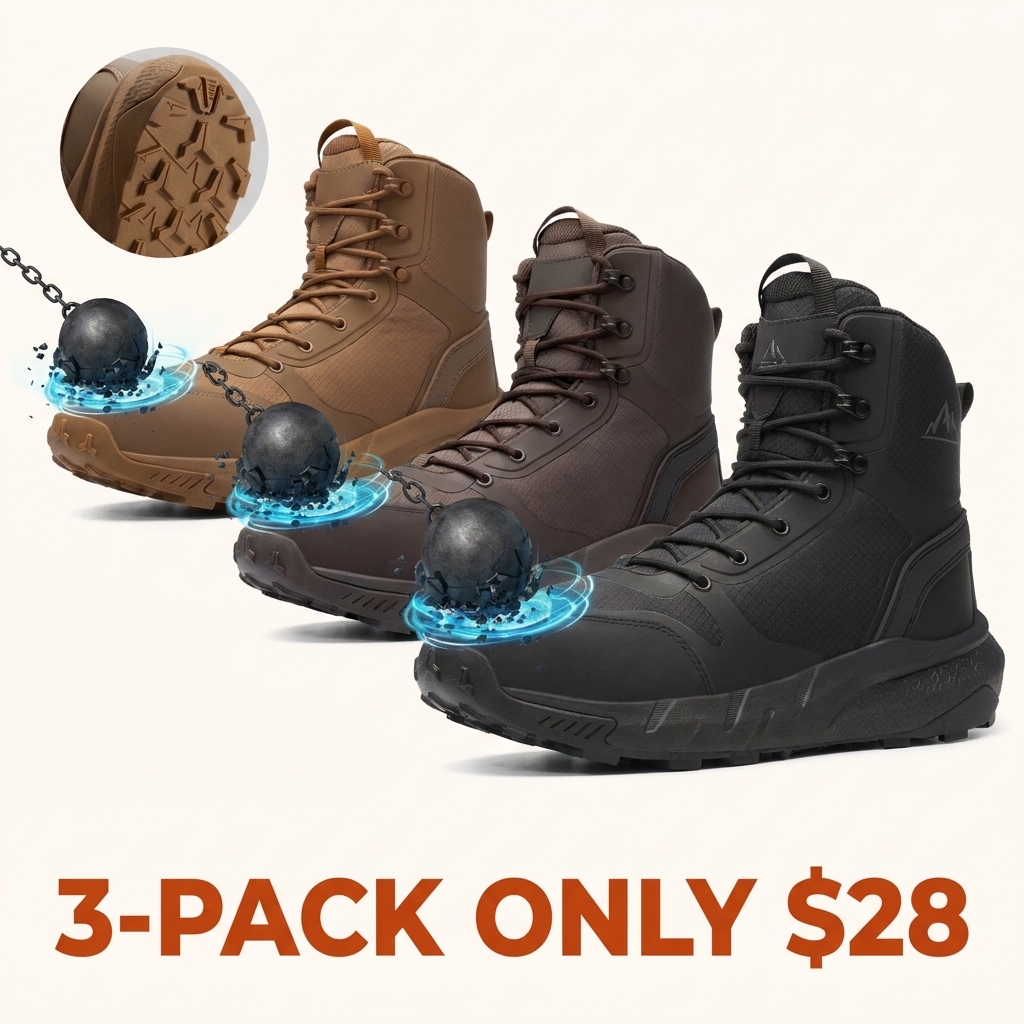 Men's Nano-Composite Toe Work Safety Boots