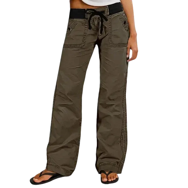 ⚡FINAL SALE⚡- Women's High Stretch Mid Rise Straight Pants