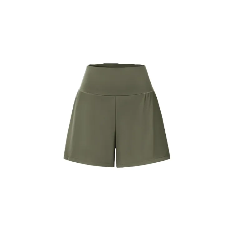 Women‘s High-Waisted  Yoga Shorts with Back & Side Pockets