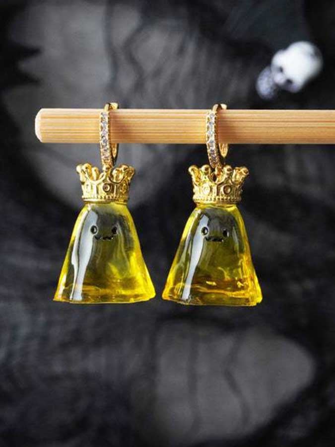 Women's Halloween Ghost Pumpkin Earrings