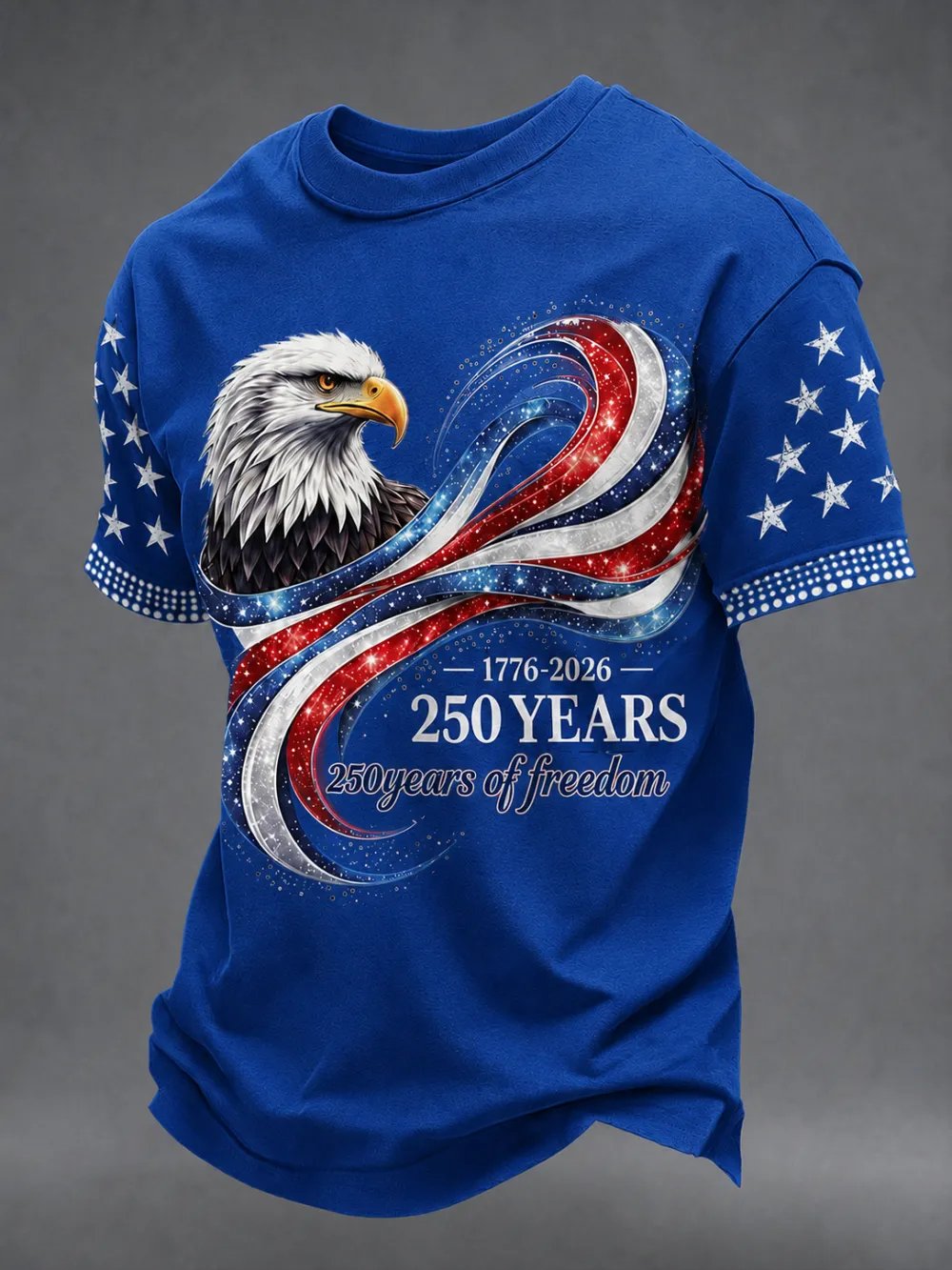 Men's American Anniversary Short-Sleeve Crew Neck T-Shirt