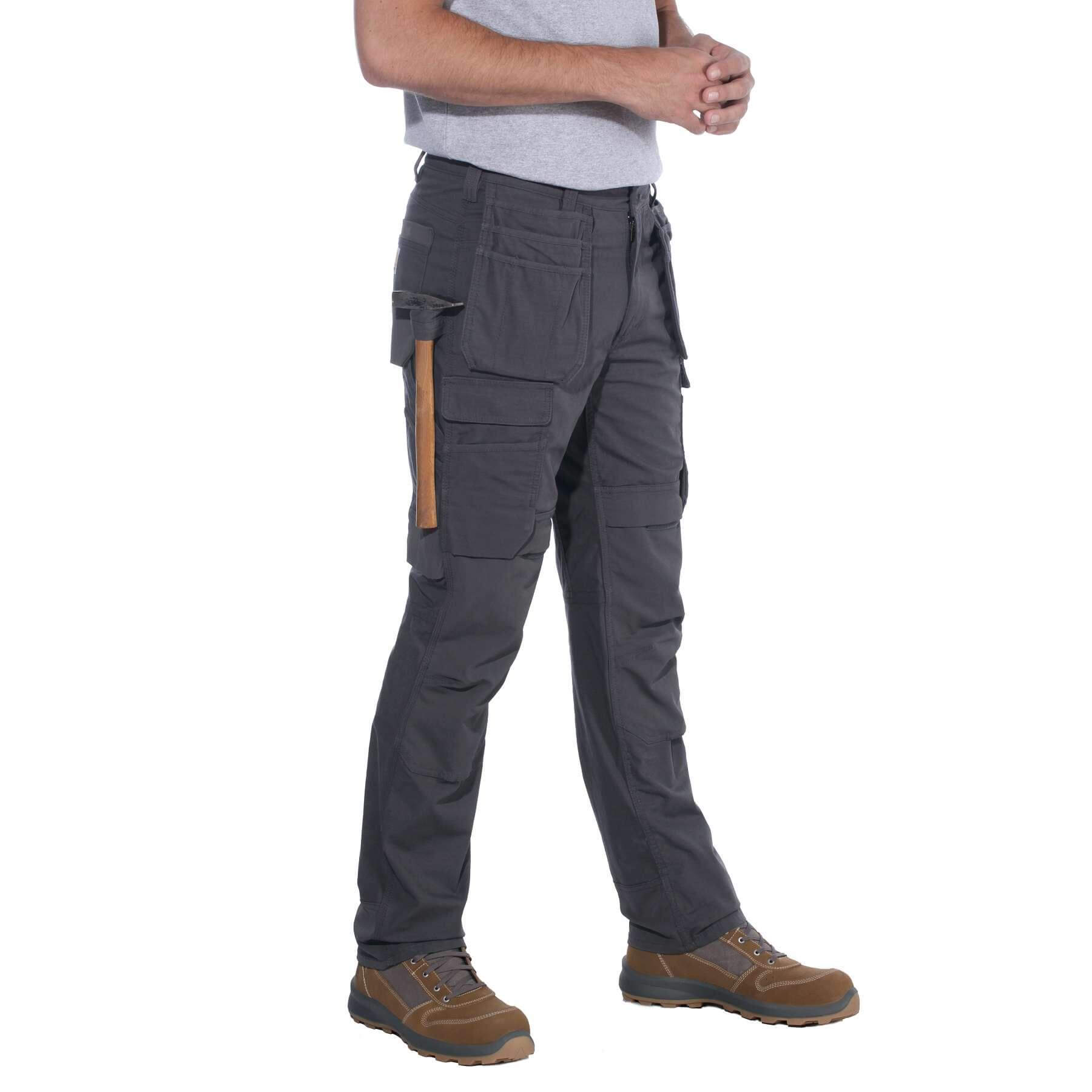 CHT Steel Relaxed Fit Double Front Multi-Pocket Cargo Trousers 103337 Brown