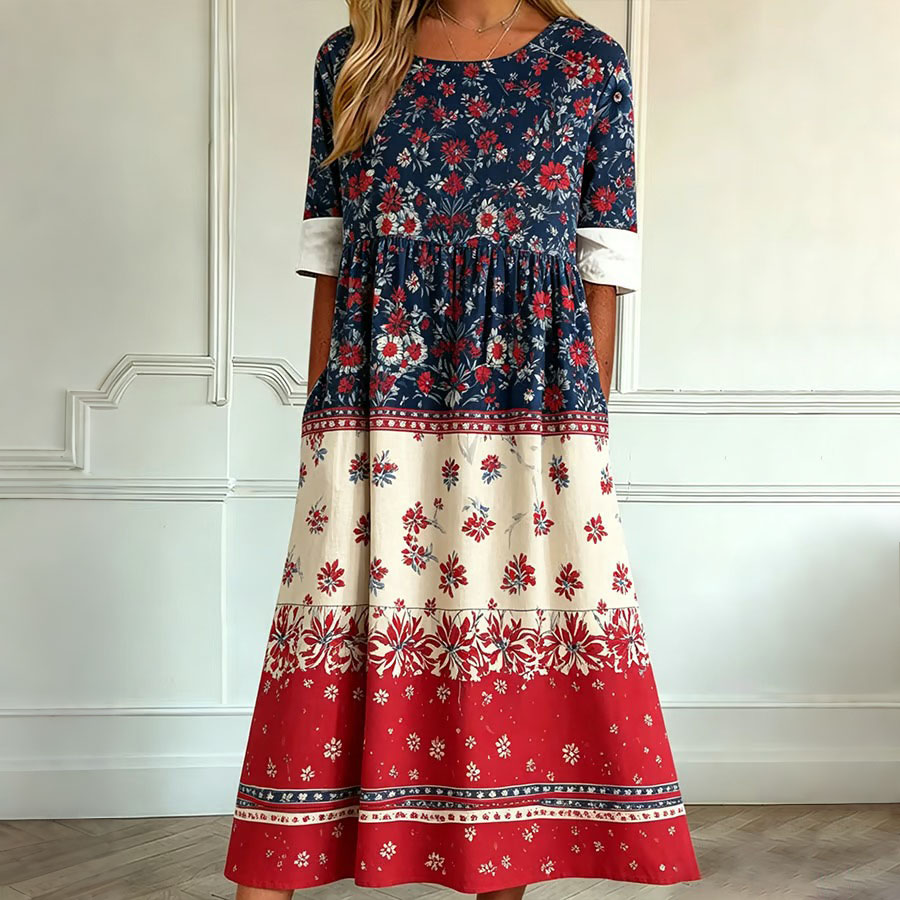 Women's American Anniversary Printed Dress