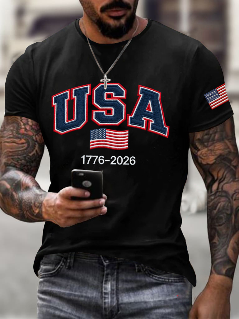 Men'S Independence Day Casual T-Shirt