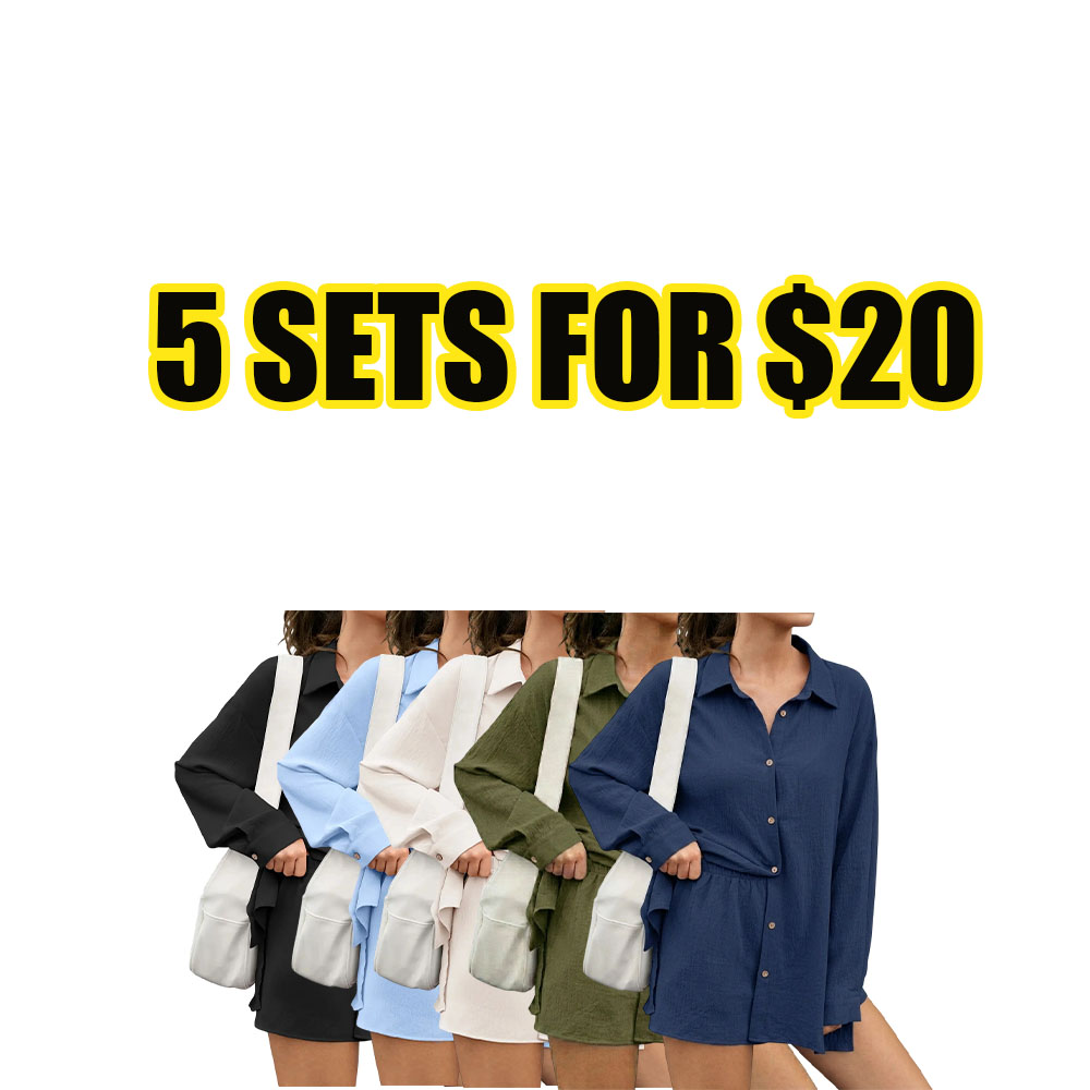 Women's Coastal Breeze Gauze Shirt & Shorts Set