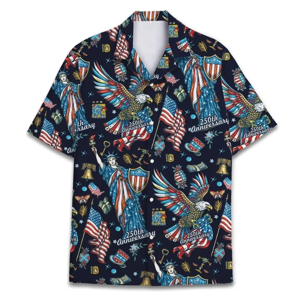 Retro Hawaii 250 Years of Freedom 1776 - 2026 Eagle Patriotic Shirt