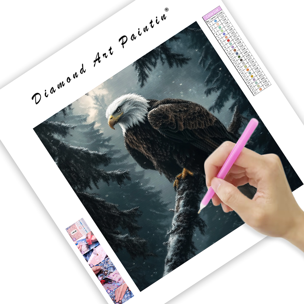 Majestic Bald Eagle - Diamond Painting