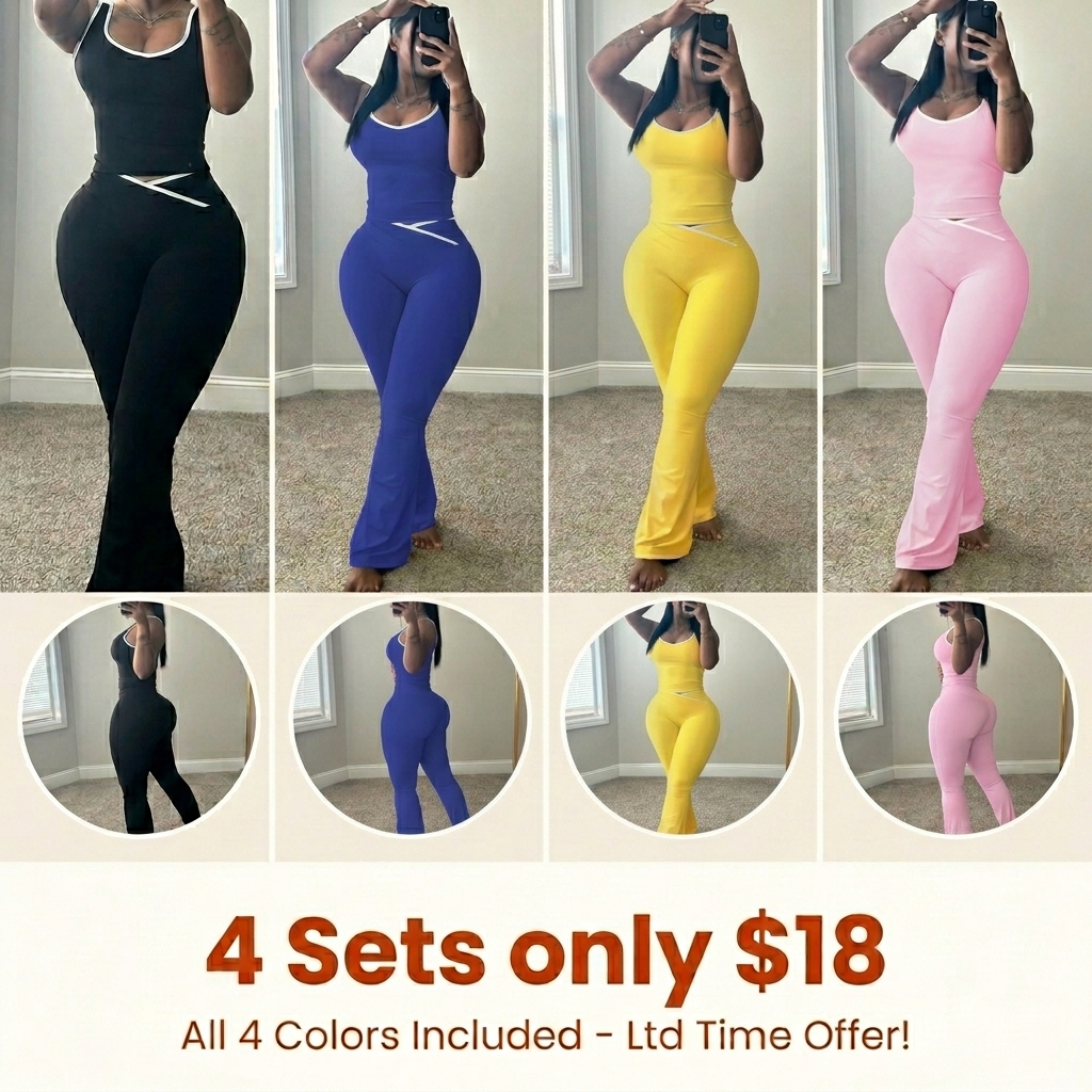 Women's Sleeveless Gym YogaOutfit