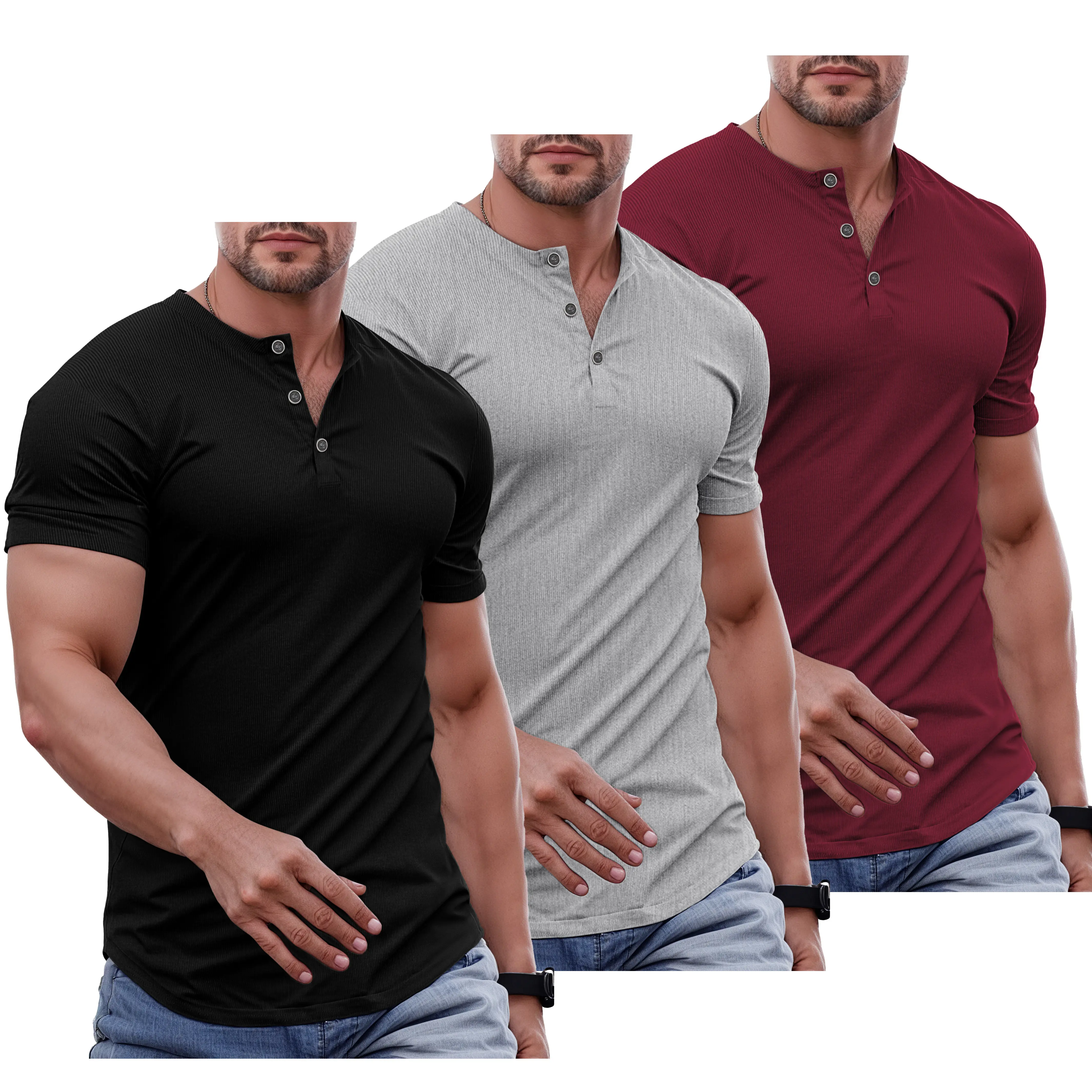 Men's Premium Henley Shirt