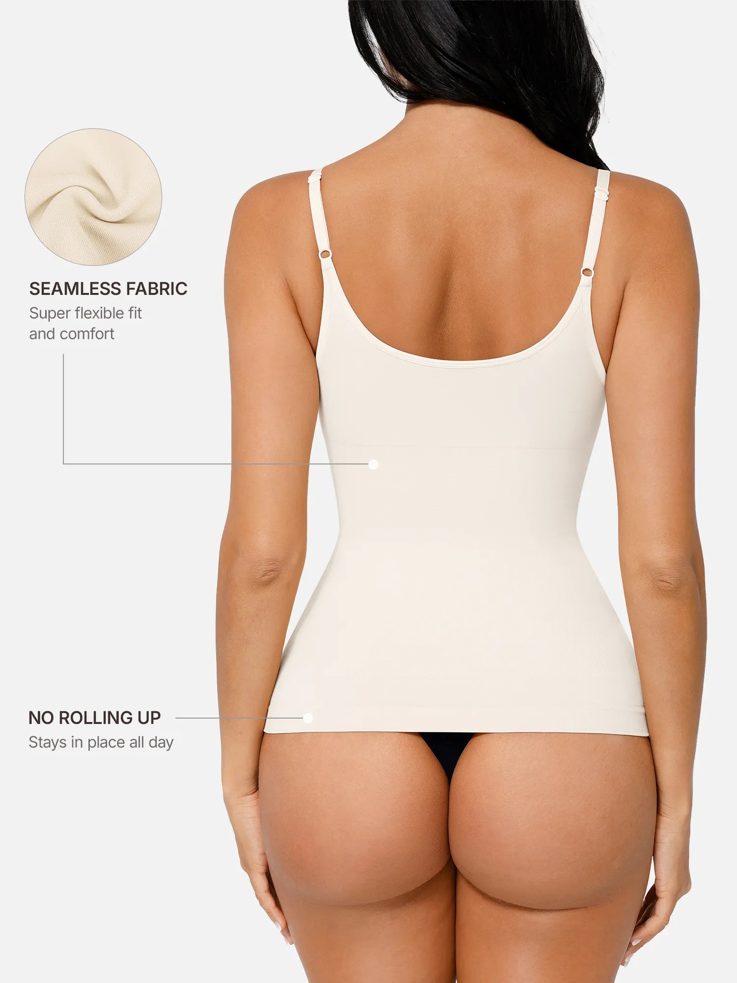 Feelingirl Bust Support Waist and Abdomen Control Shape Tank Top Vest