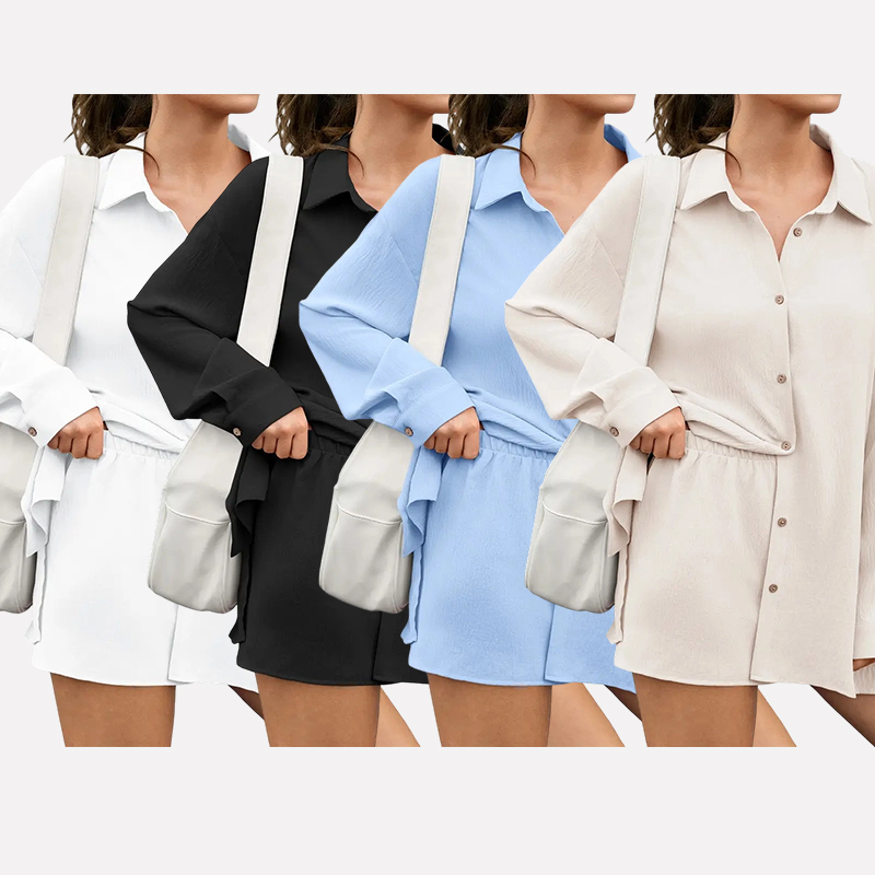 Women's Gauze Button-Down Set