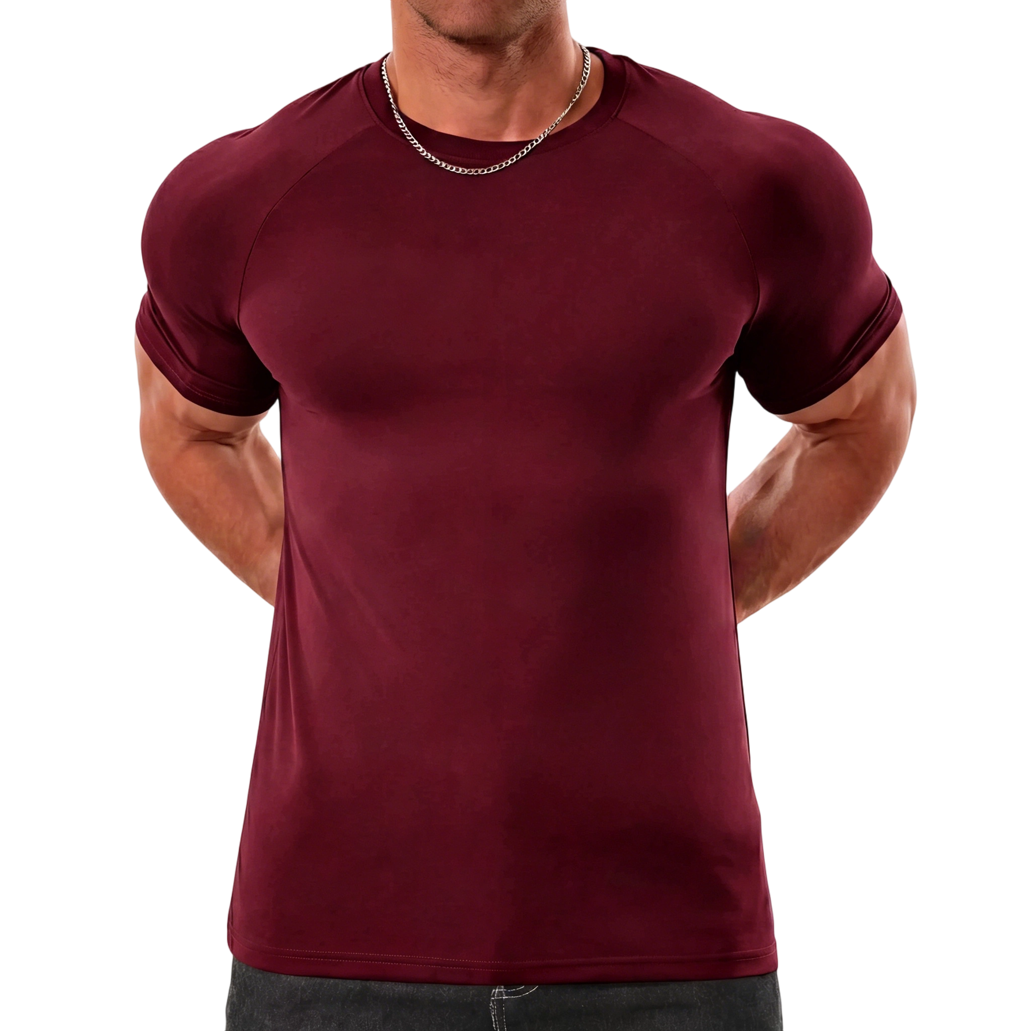 Men's Raglan Sleeve Tee, Athletic Tapered Fit