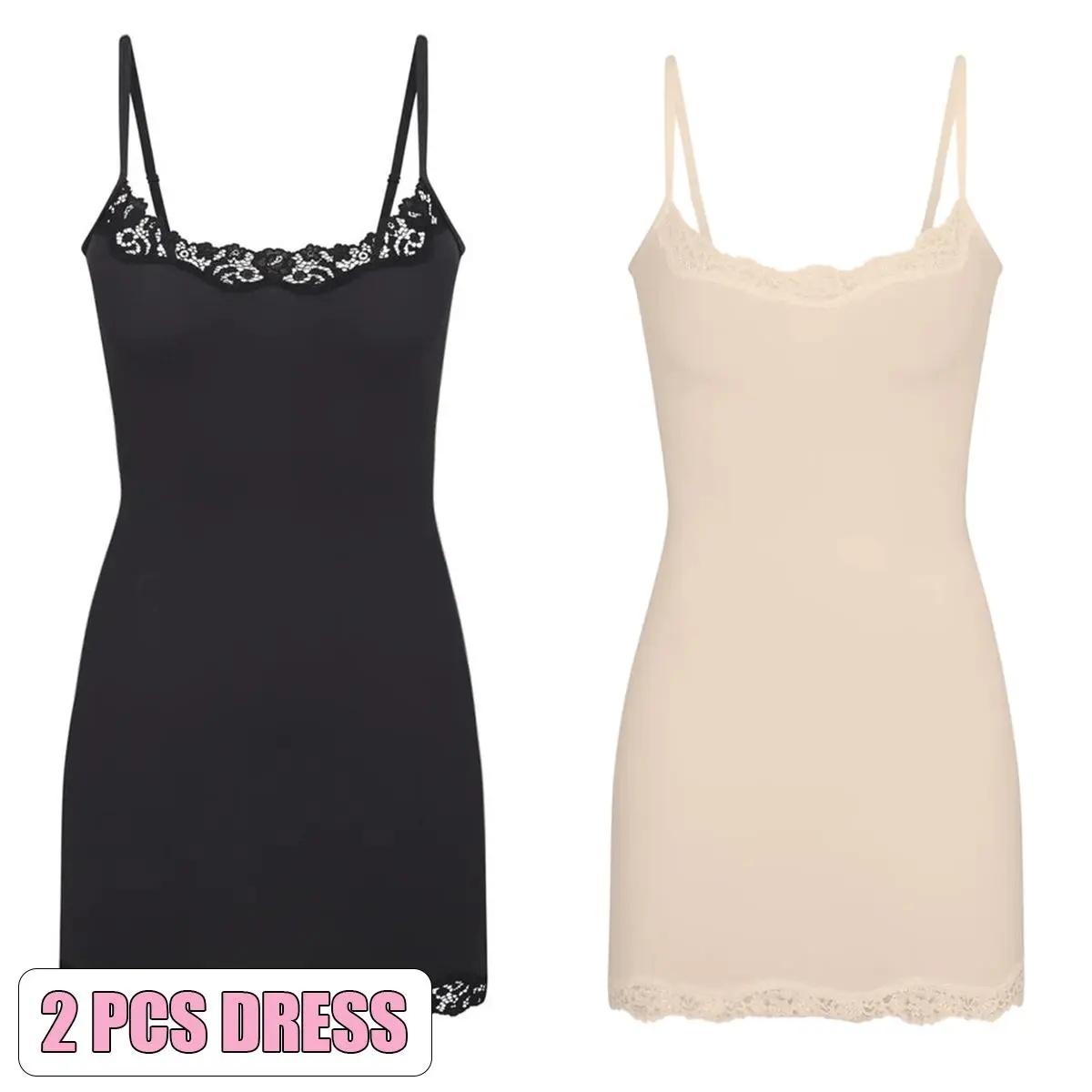 KatchMe Lace Series Women's Simple Style Spaghetti Strap Lace Trim Breathable Bodysuit