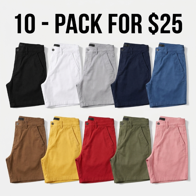 Everyday Comfort 5-Inch Stretch Chino Shorts