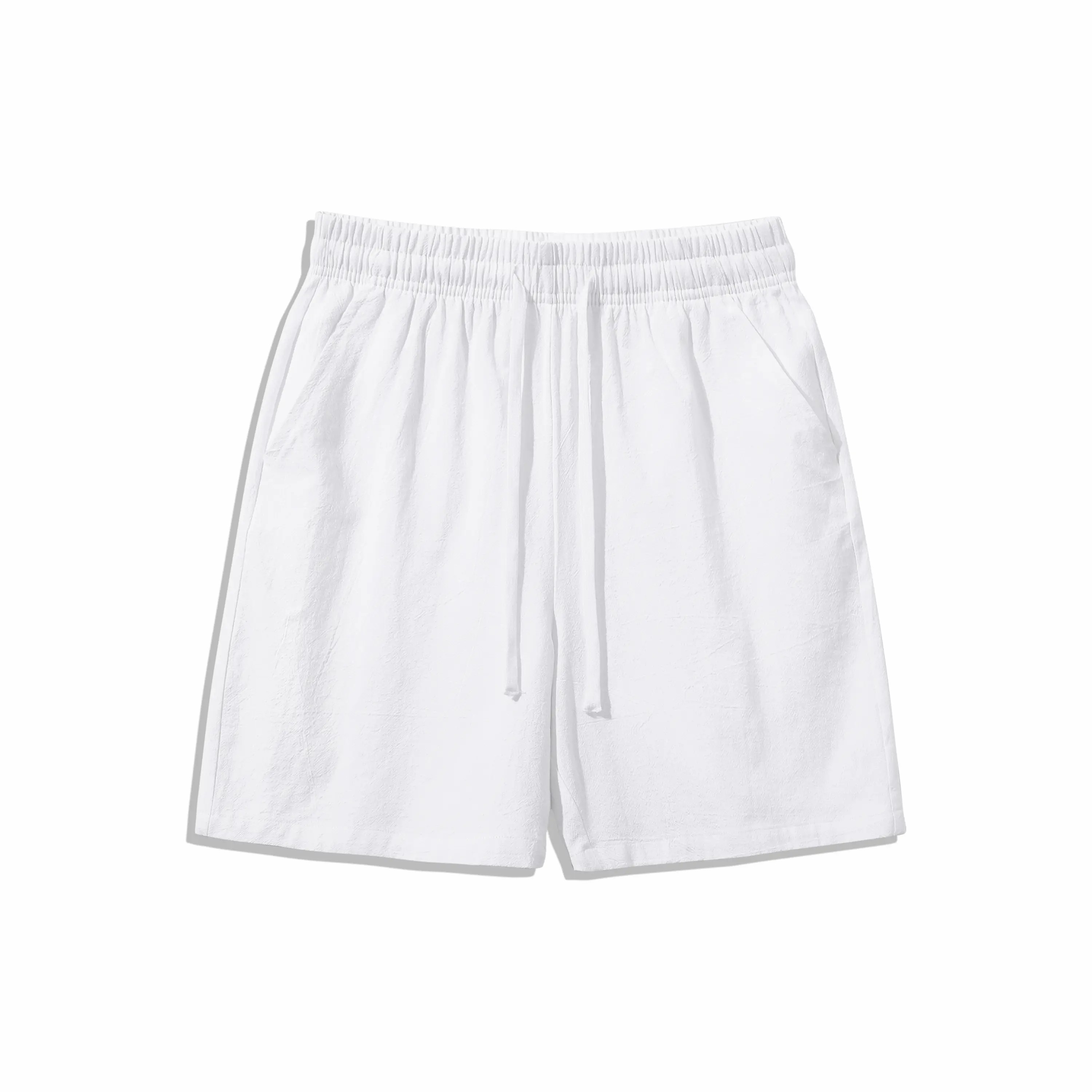 Unisex 4-Pack Premium Cotton Linen Casual Beach Shorts