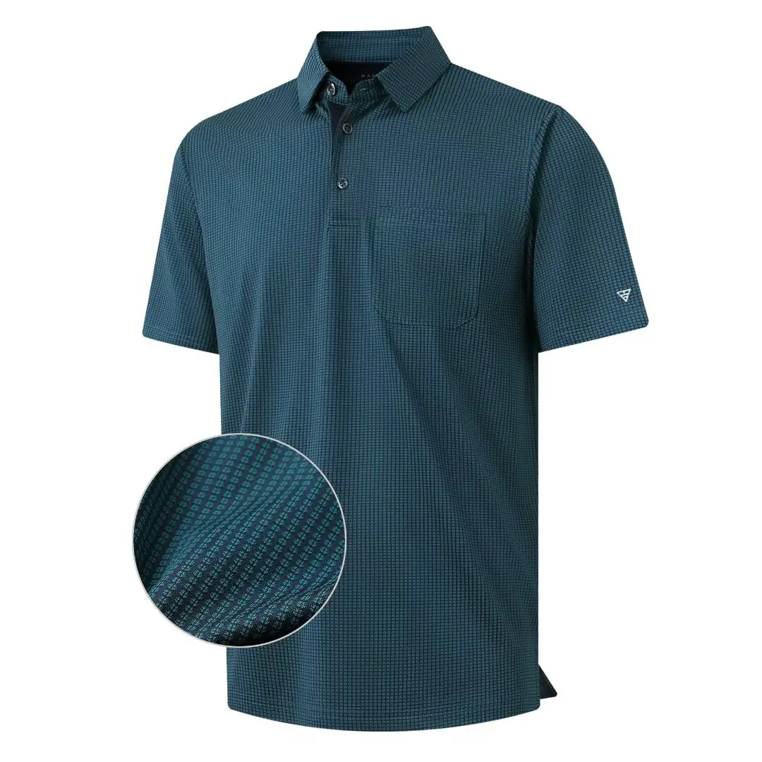 Men's Jacquard Pocket Polo Shirt