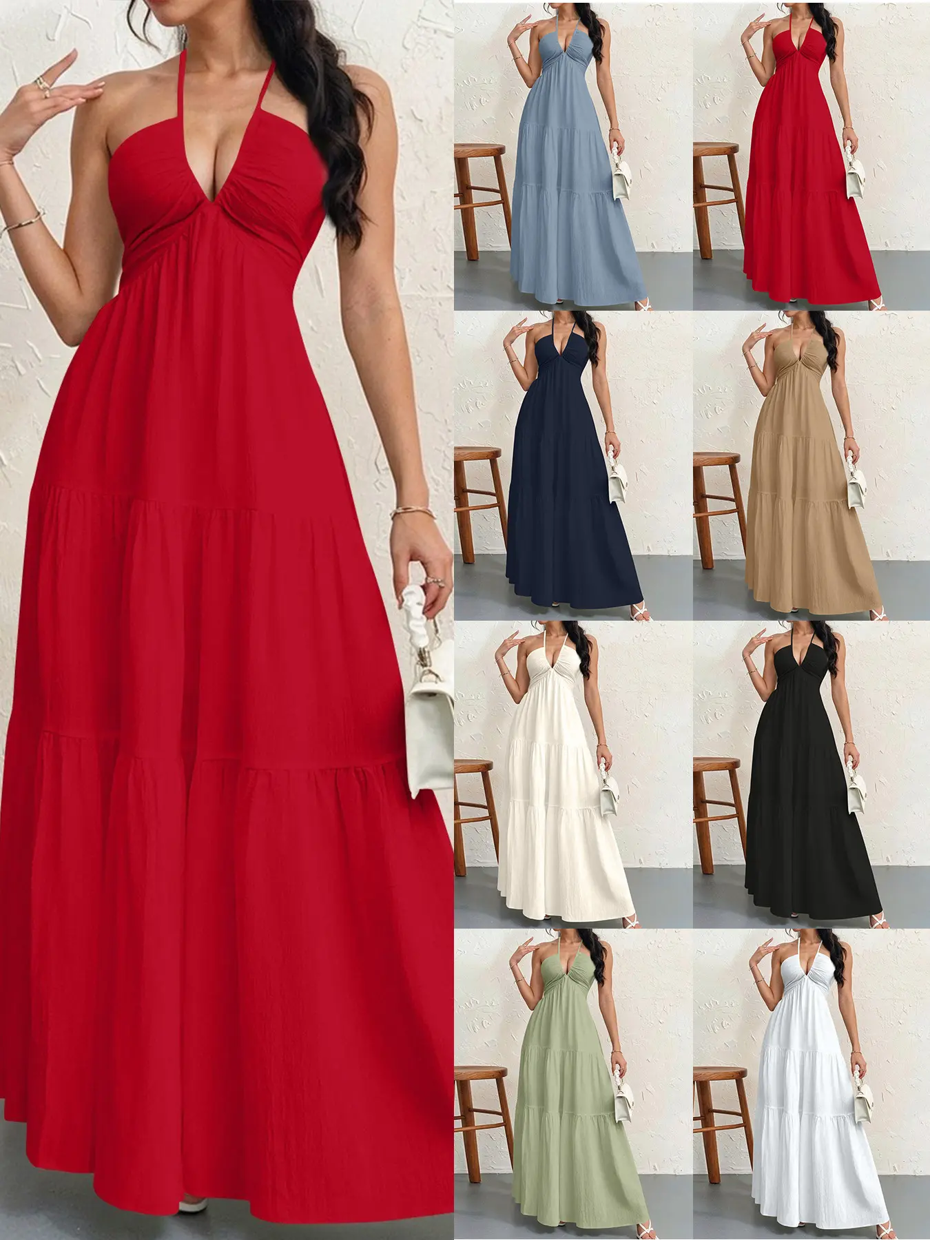 Women's Plain Dress, Summer Clothes Women