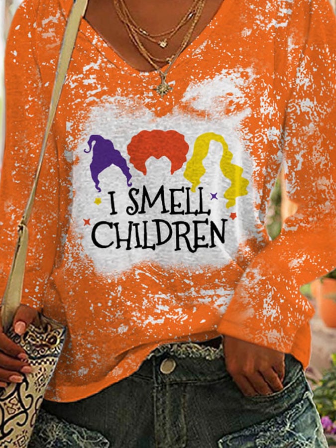 Tie-Dye Print Long-Sleeve T-Shirt