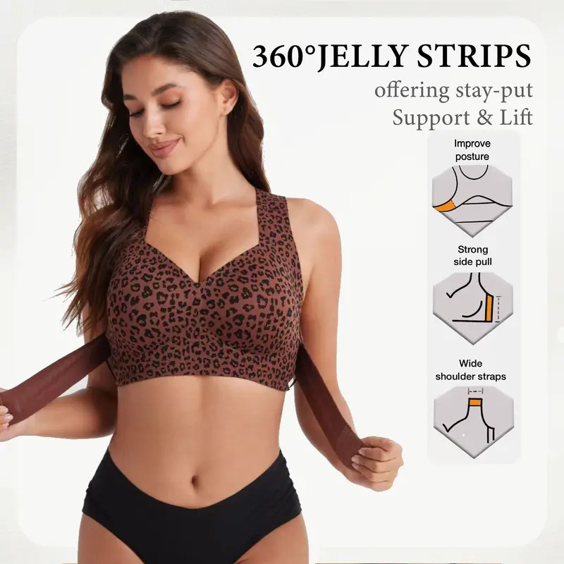 Women's beige non-wired bra